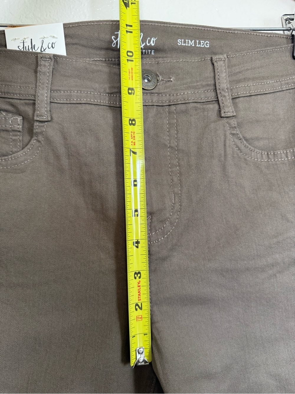 Style & Co. Women’s Slim Leg Jeans - Taupe Brown - Picture 13 of 14